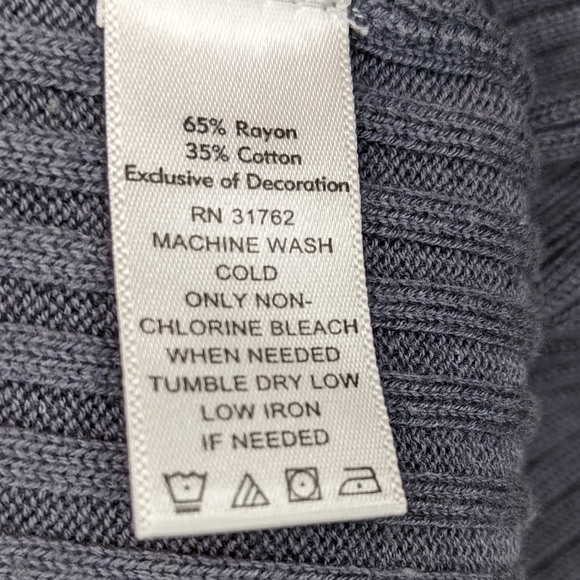 Pamela Dennis Lace Cap Sleeve Sweater, 1X - Picture 6 of 7